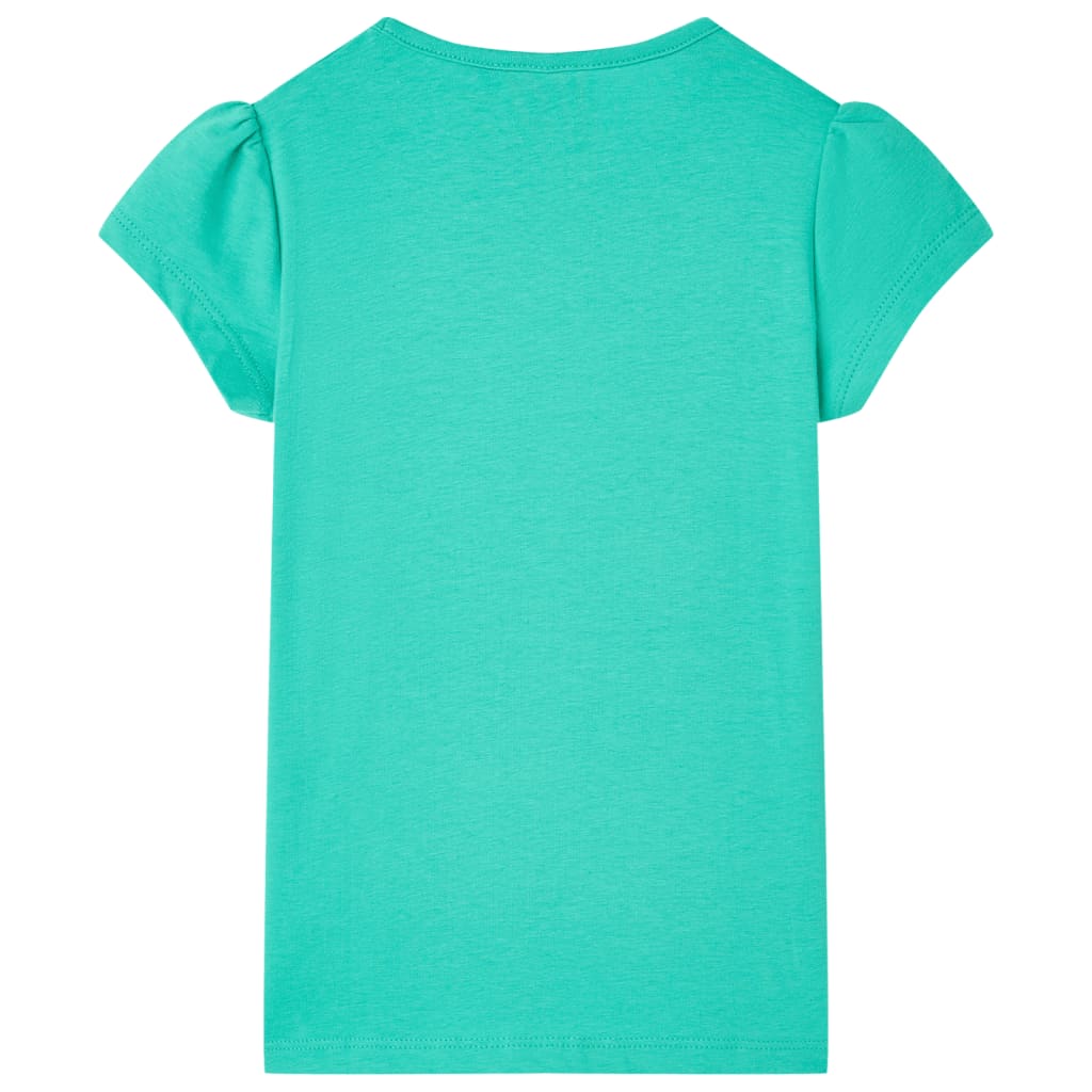 Kinder-T-Shirt Minzgrün 128