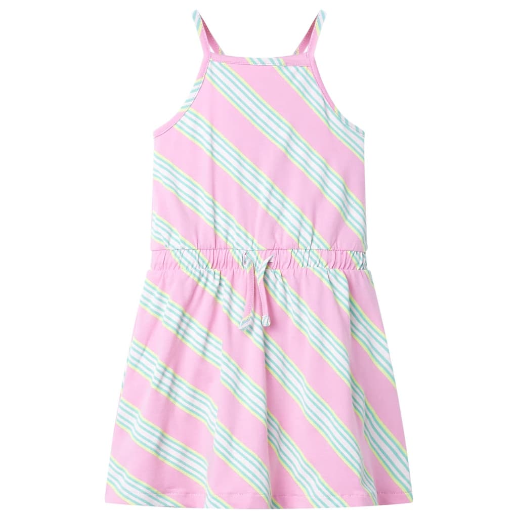 Kinderkleid Mit Kordelzug Ärmellos Rosa 116