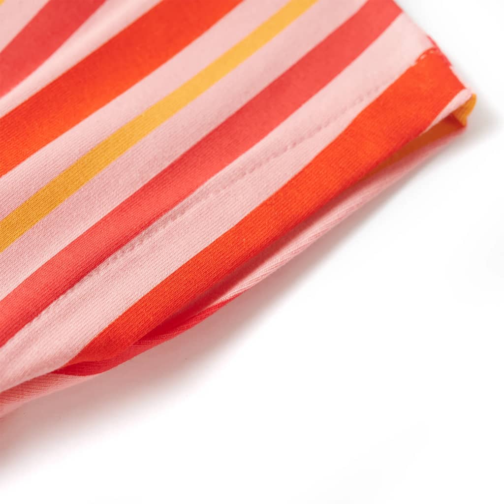 Kinderkleid Mit Kordelzug Rosa Und Rot 128