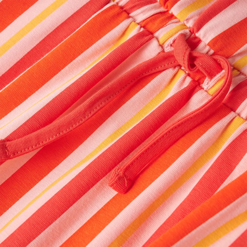 Kinderkleid Mit Kordelzug Rosa Und Rot 128