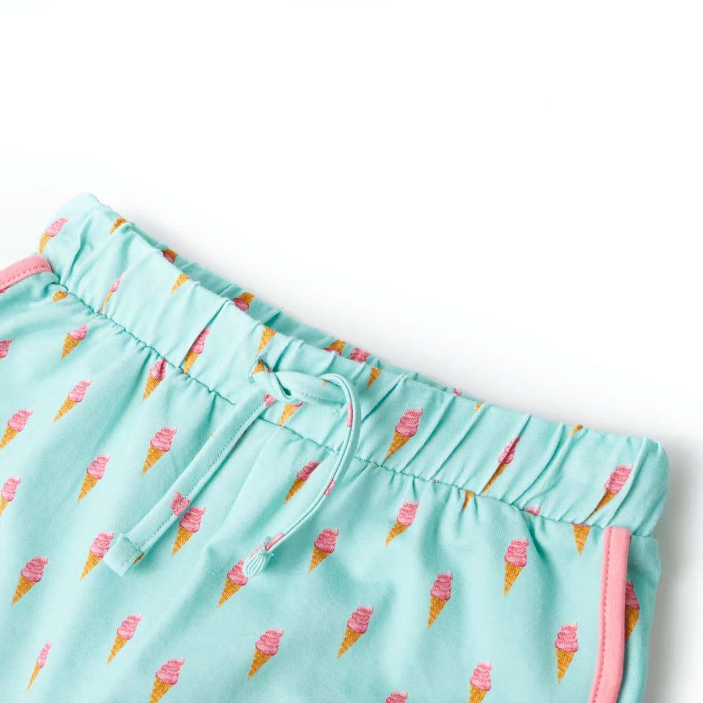 Kindershorts Mit Kordelzug Helles Minzgrün 116