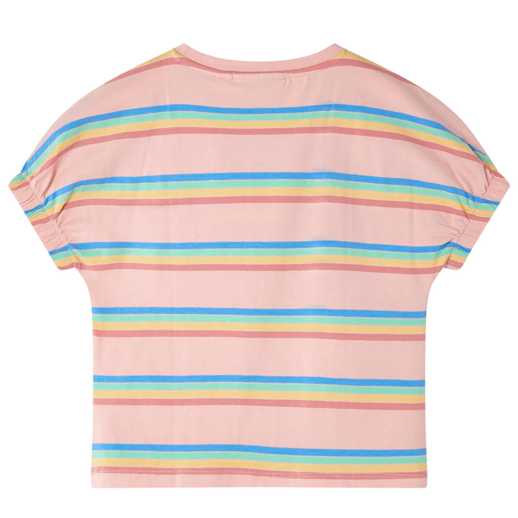 Kinder-T-Shirt Pfirsichrosa 128