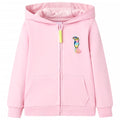 Kinder-Kapuzenpullover Mit Reißverschluss Hellrosa 92