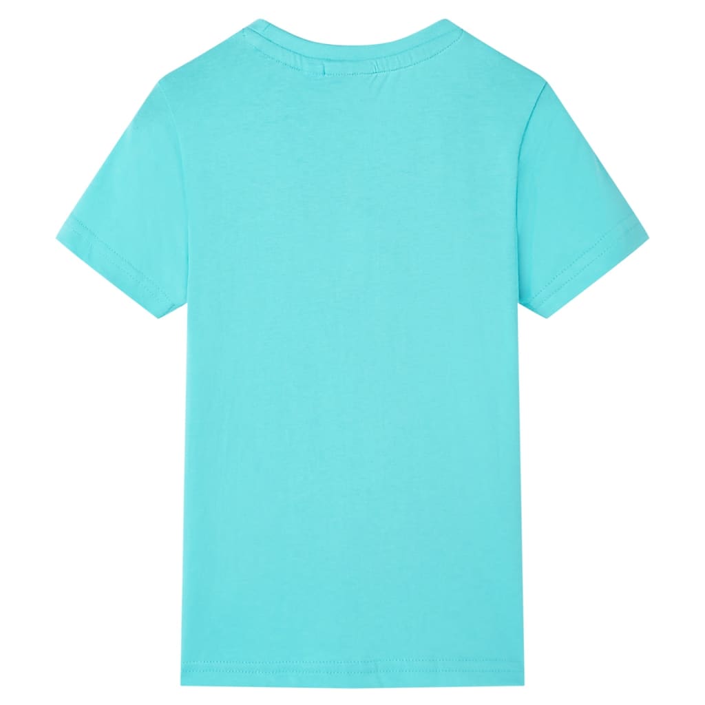 Kinder-Kurzarmshirt Blau 140