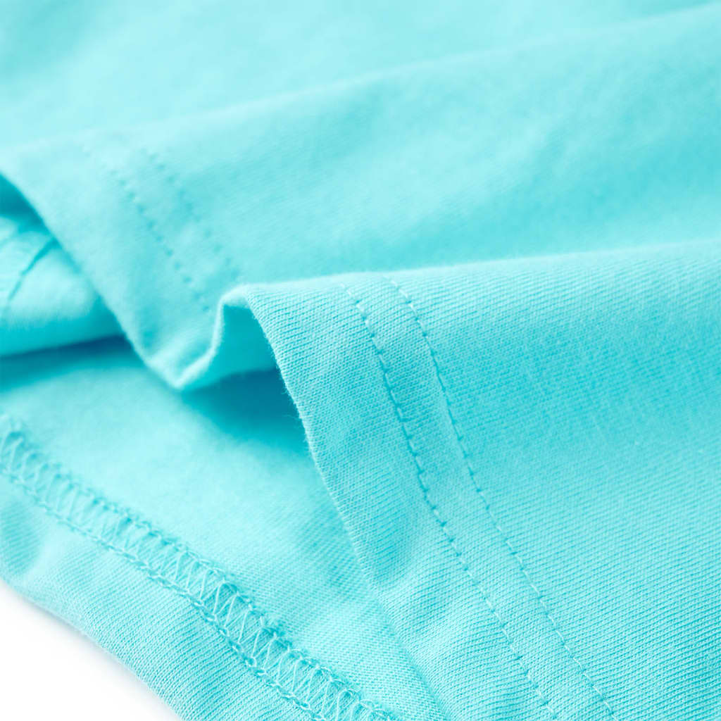 Kinder-Kurzarmshirt Blau 140