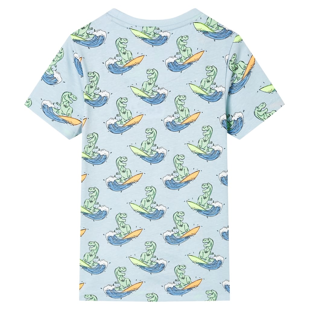 Kinderpyjama Mit Kurzen Ärmeln Hellblau 140