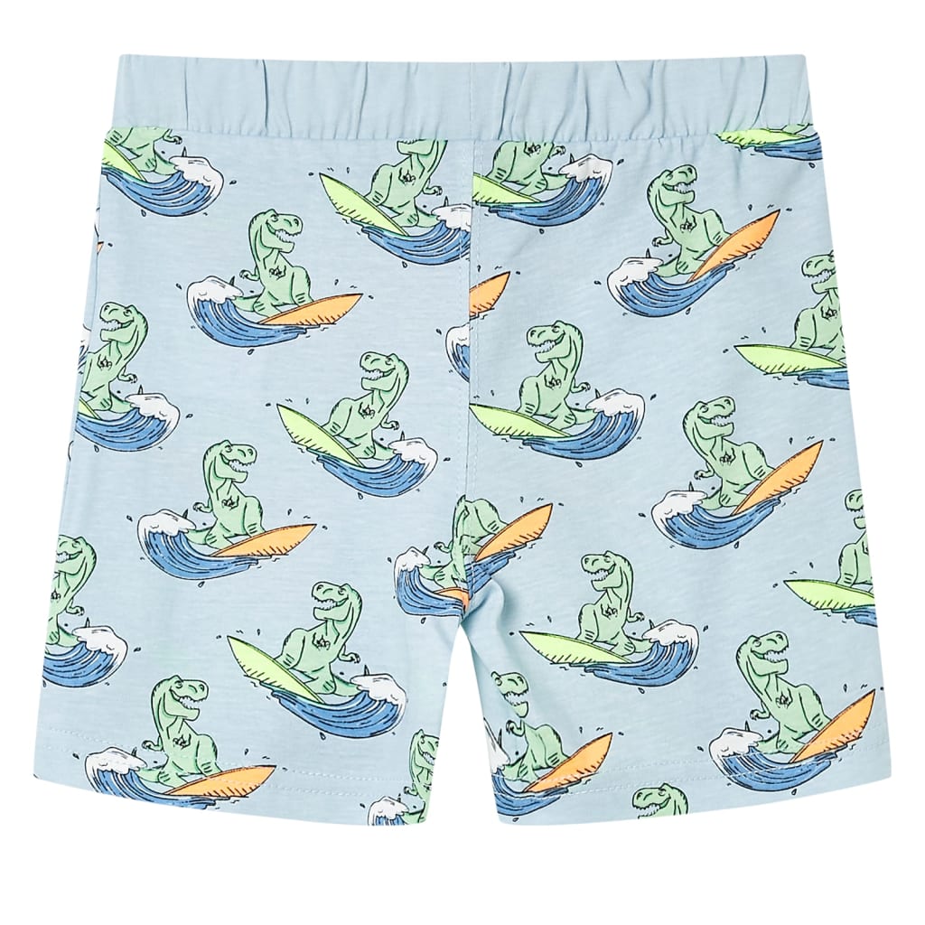 Kinderpyjama Mit Kurzen Ärmeln Hellblau 140