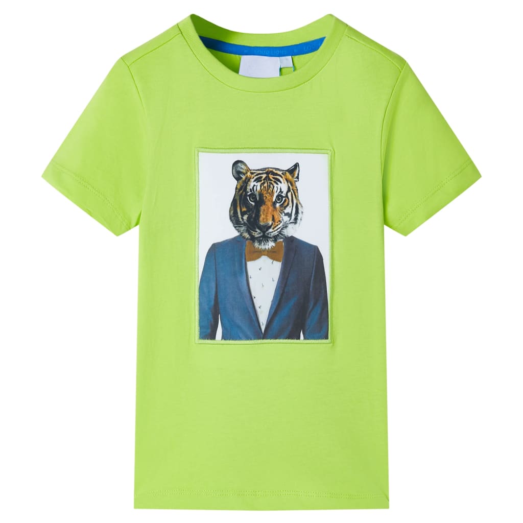 Kinder-Kurzarmshirt Dunkel 128