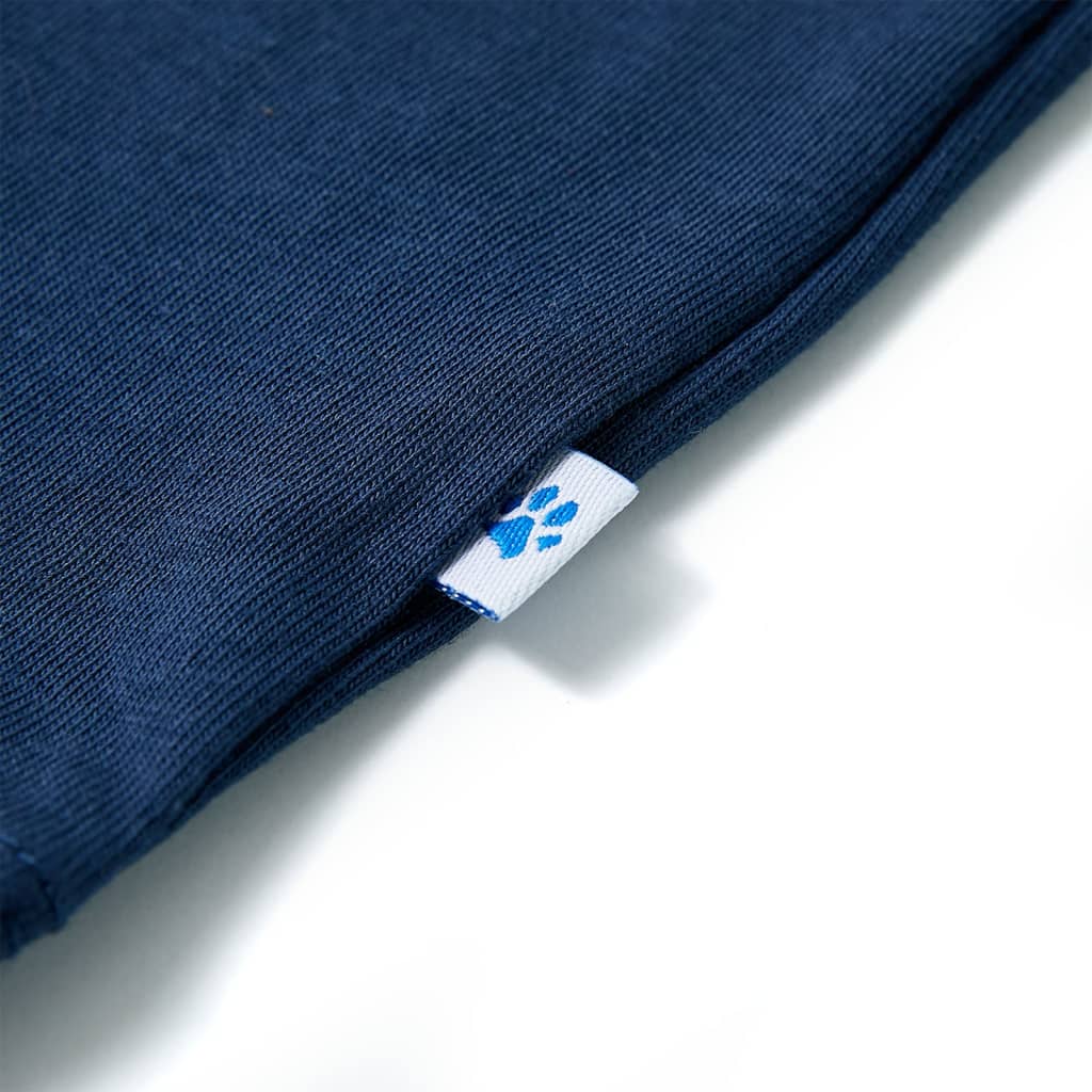 Kinder-Kurzarmshirt Dunkel 128