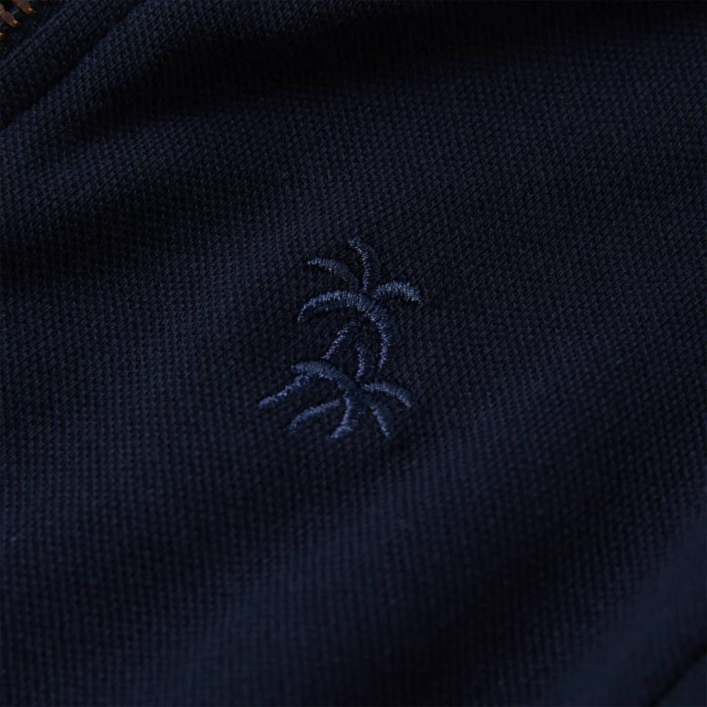 Kinder-Sweatshirt Mit Reißverschluss Marineblau 92