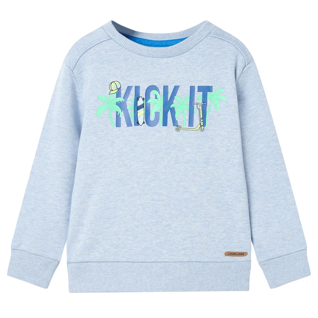 Kinder-Sweatshirt Hell Melange 128