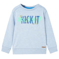 Kinder-Sweatshirt Hell Melange 128