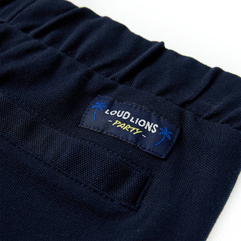 Kindershorts Mit Kordelzug Marineblau 128