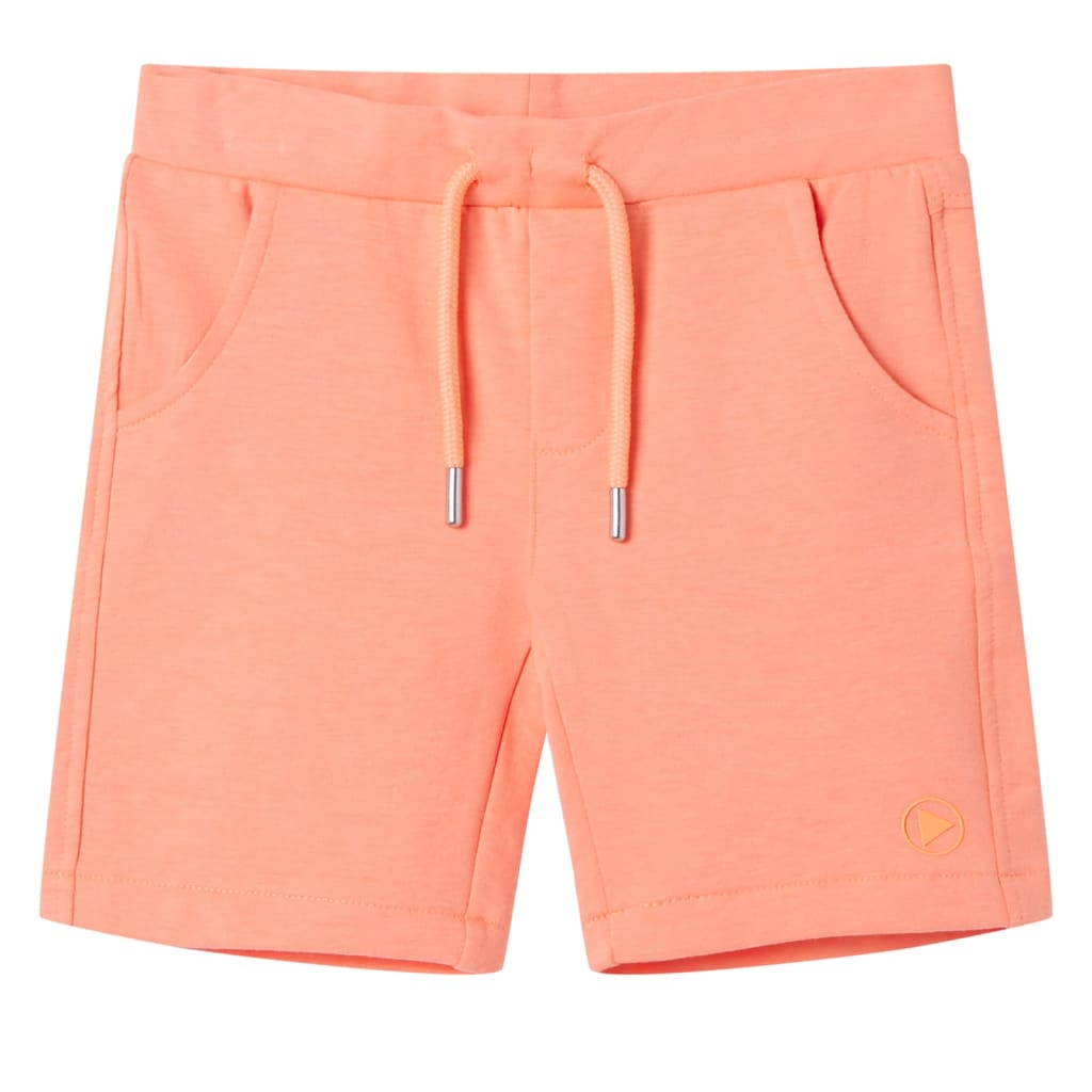 Kindershorts Mit Kordelzug Neonorange 140