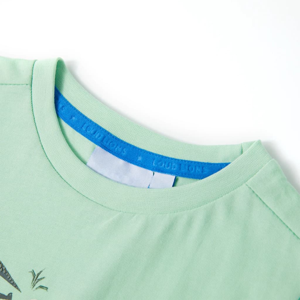 Kinder-Kurzarmshirt Hell 92