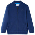 Kinder-Sweatshirt Mit Reißverschluss Marineblau 92