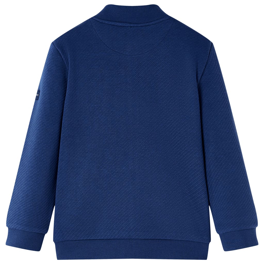 Kinder-Sweatshirt Mit Reißverschluss Marineblau 92