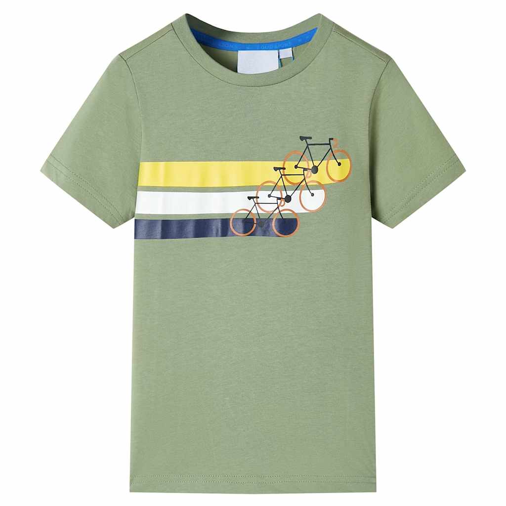 Kinder-Kurzarmshirt Melange 128