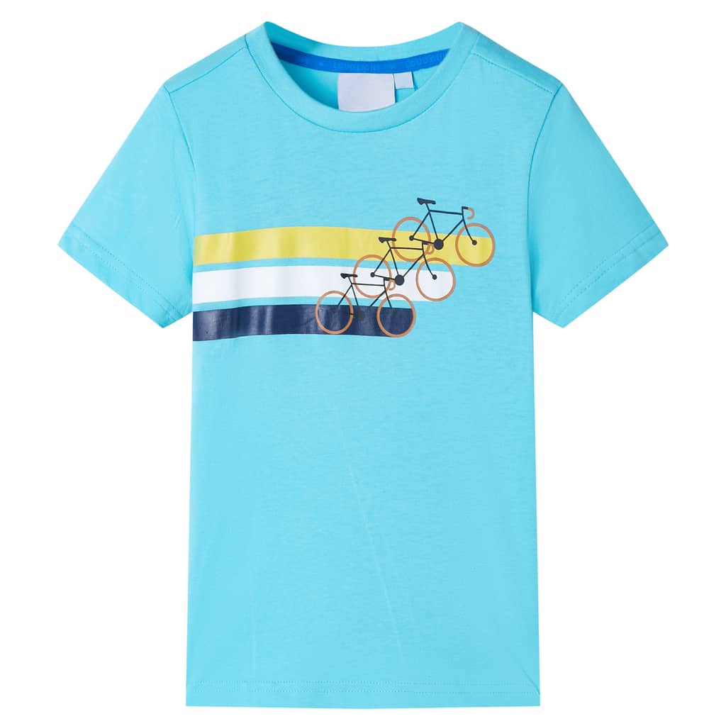 Kinder-Kurzarmshirt Melange 128