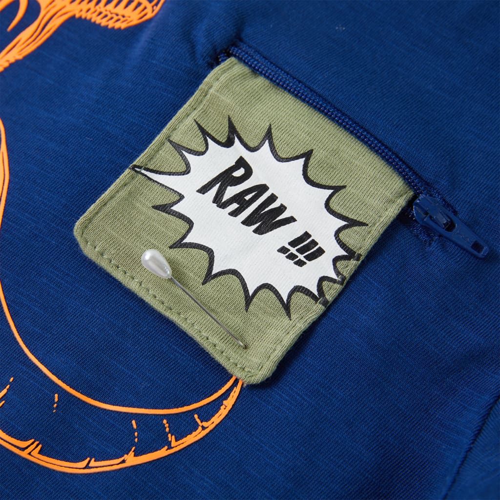 Kinder-Kurzarmshirt Dunkel 104