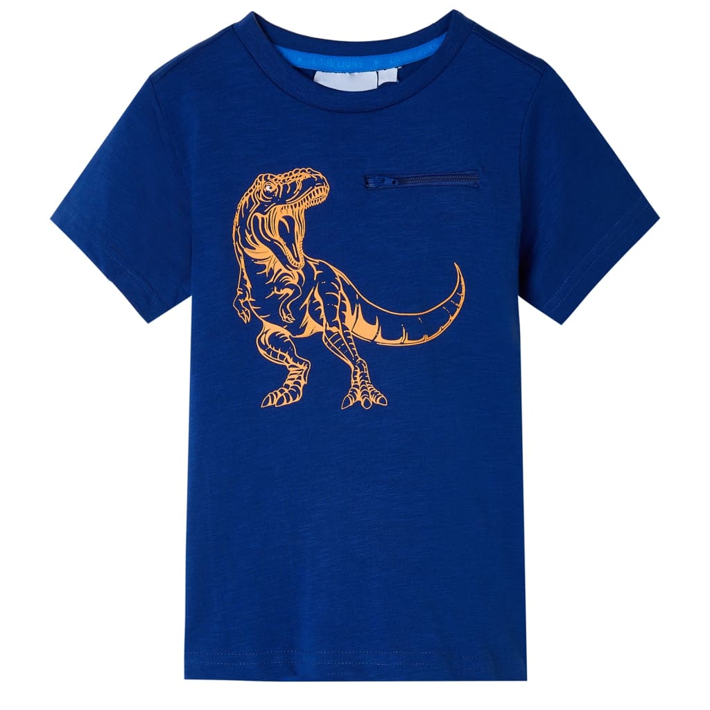 Kinder-Kurzarmshirt Dunkel 104
