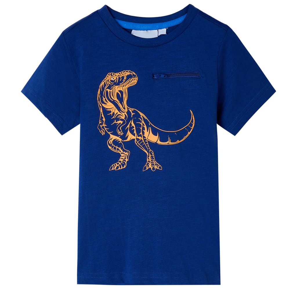 Kinder-Kurzarmshirt Dunkel 104