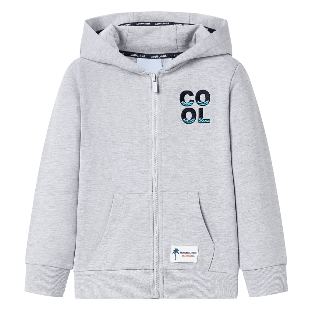 Kinder-Kapuzenpullover Mit Reißverschluss 92