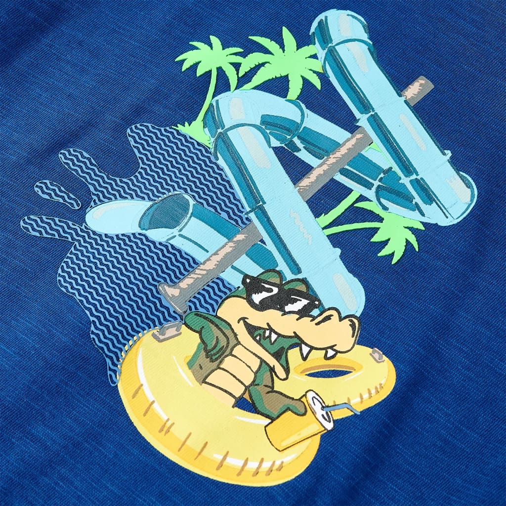 Kinder-T-Shirt Dunkel 128