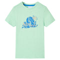 Kinder-T-Shirt Hellgrün 128