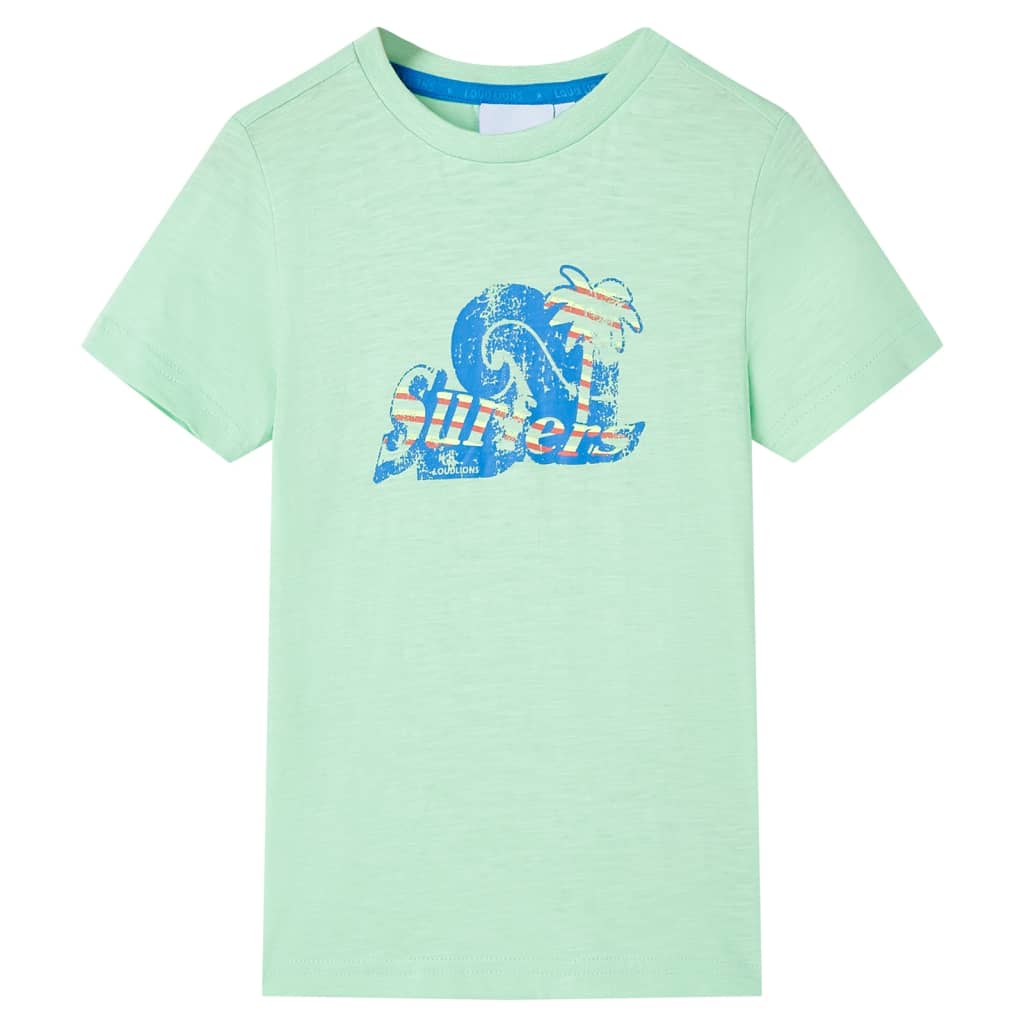 Kinder-T-Shirt Hellgrün 128