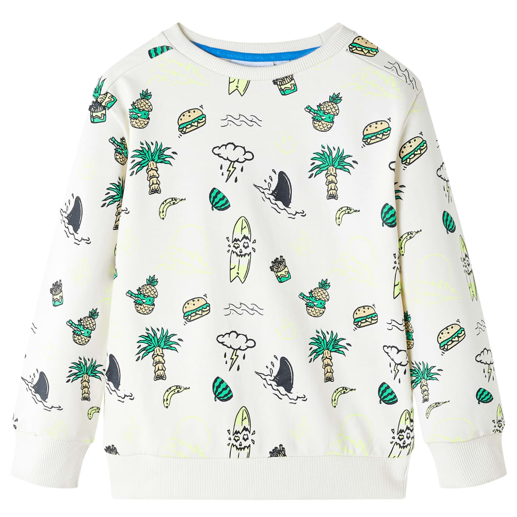 Kinder-Sweatshirt Helles Ecru 140