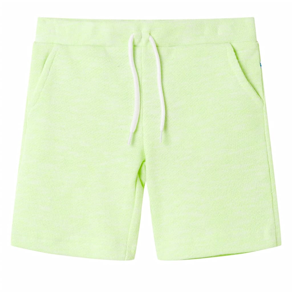 Kindershorts Mit Kordelzug Neongelb 140