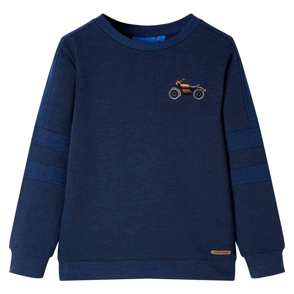 Kinder-Sweatshirt Dunkel Melange 92
