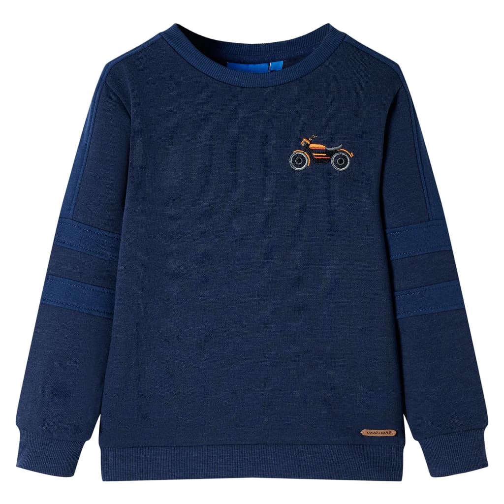 Kinder-Sweatshirt Dunkel Melange 92