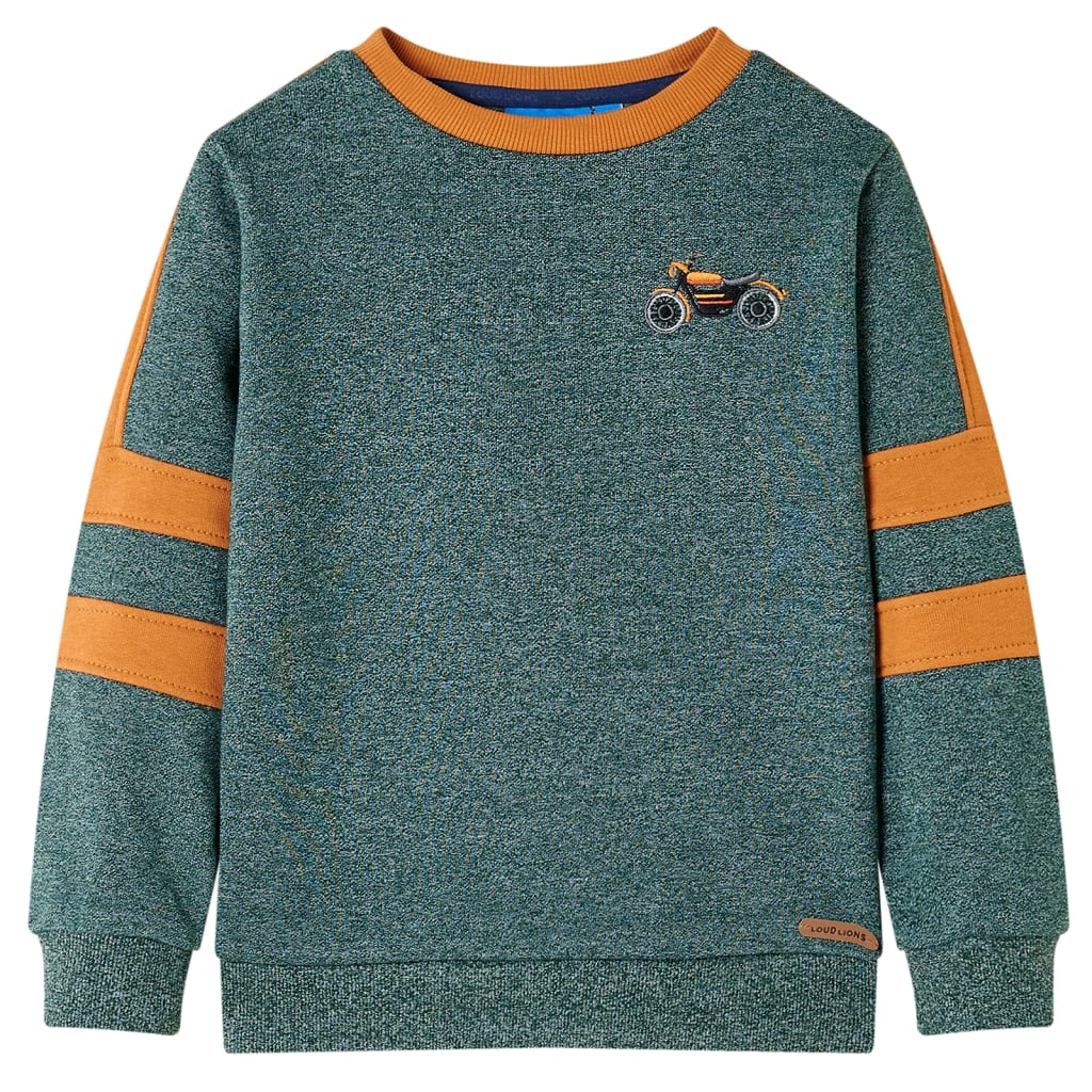 Kinder-Sweatshirt Dunkel Melange 92