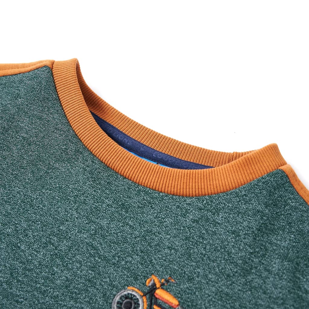 Kinder-Sweatshirt Dunkel Melange 92