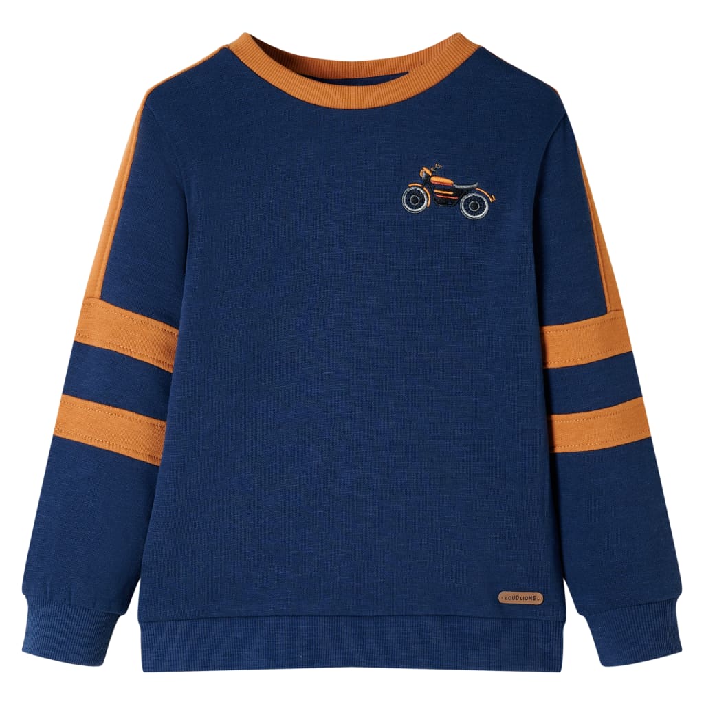 Kinder-Sweatshirt Dunkel Melange 92