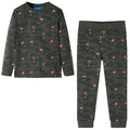 Kinderpyjama Mit Langen Ärmeln Khaki 128