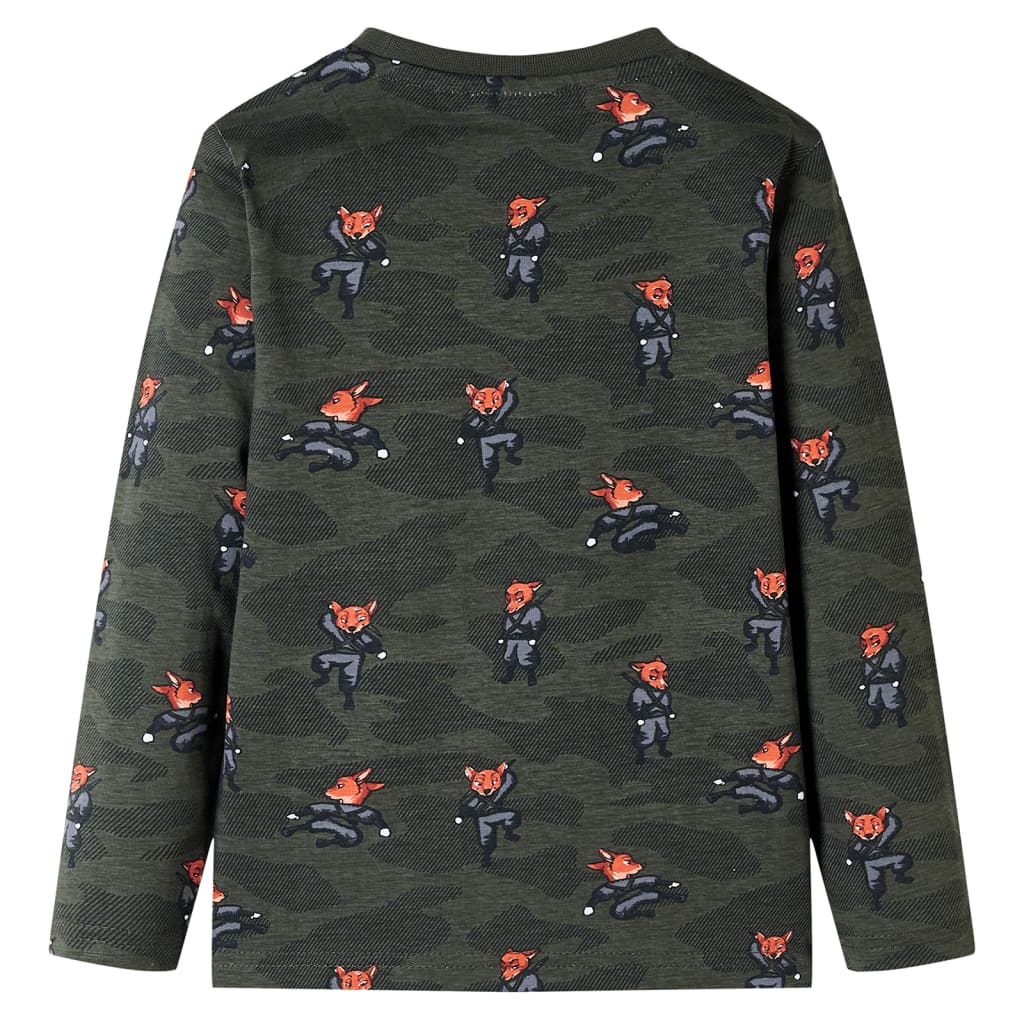 Kinderpyjama Mit Langen Ärmeln Khaki 128