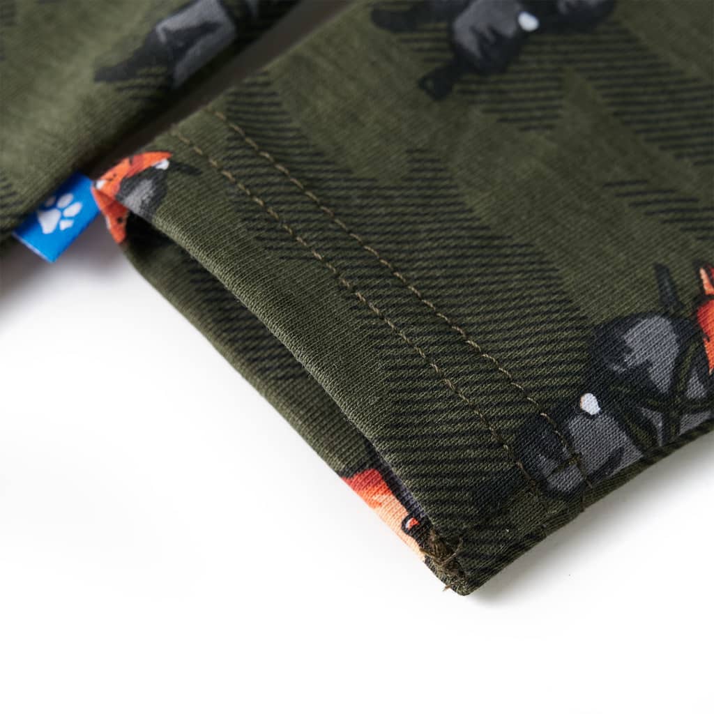Kinderpyjama Mit Langen Ärmeln Khaki 128