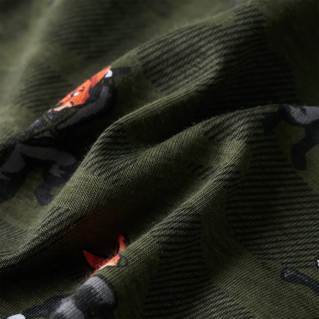 Kinderpyjama Mit Langen Ärmeln Khaki 128