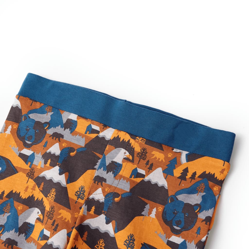 Kinderpyjama Mit Langen Ärmeln Cognac 92