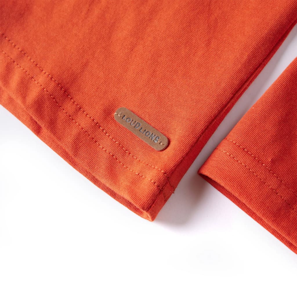 Kinder-Langarmshirt Orange 92