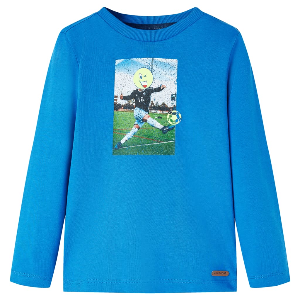 Kinder-Langarmshirt Kobalt 128
