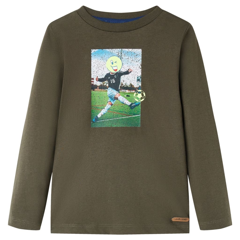Kinder-Langarmshirt Kobalt 128