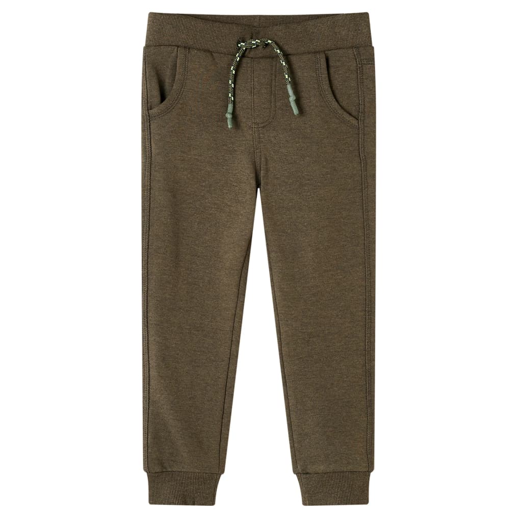 Kinder-Trainingshose Khaki Melange 128