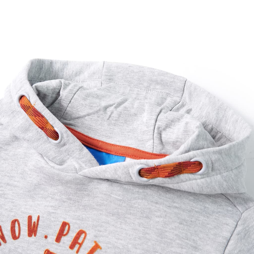 Kinder-Kapuzenpullover Melange Und Orange 92