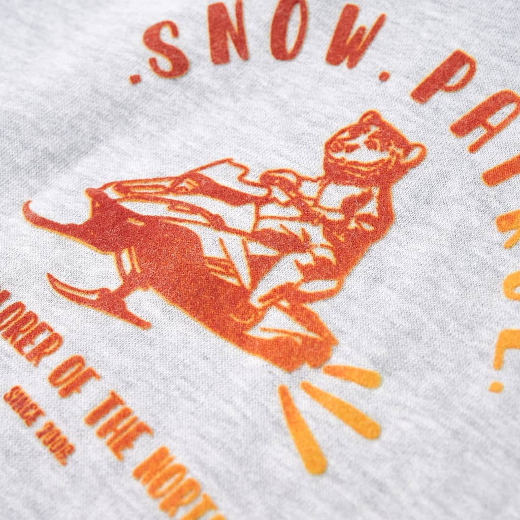 Kinder-Kapuzenpullover Melange Und Orange 92