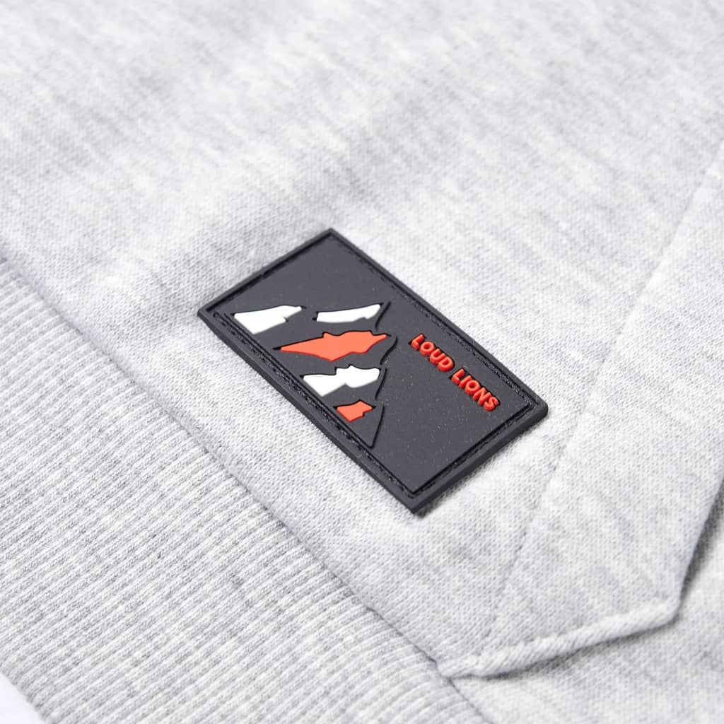Kinder-Kapuzenpullover Melange Und Orange 92