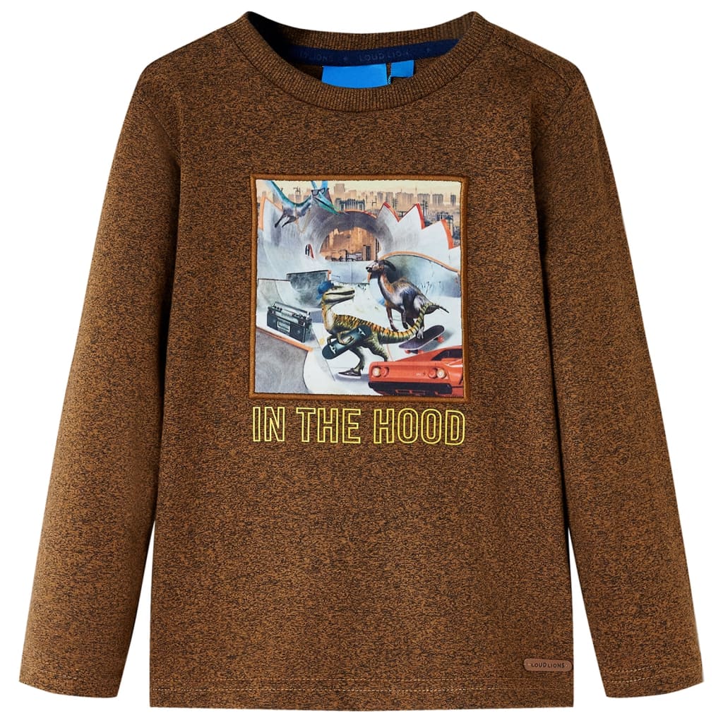 Kinder-Langarmshirt Melange 116